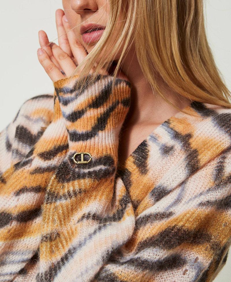 Scee by twin set Cardigan doppio uso in lana e alpaca Online Outlet