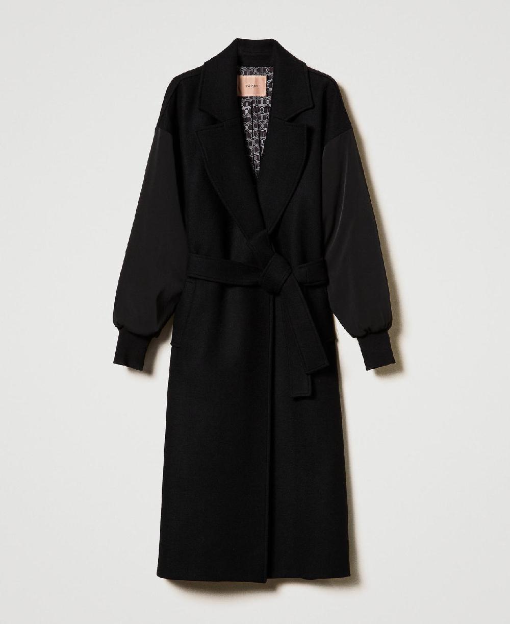 Scee by twin set Cappotto in panno di misto lana