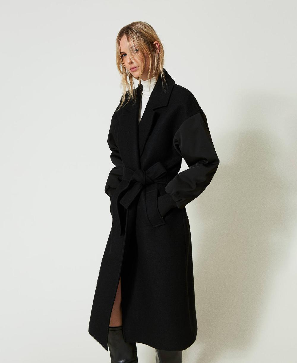 Scee by twin set Cappotto in panno di misto lana Nuovi prodotti