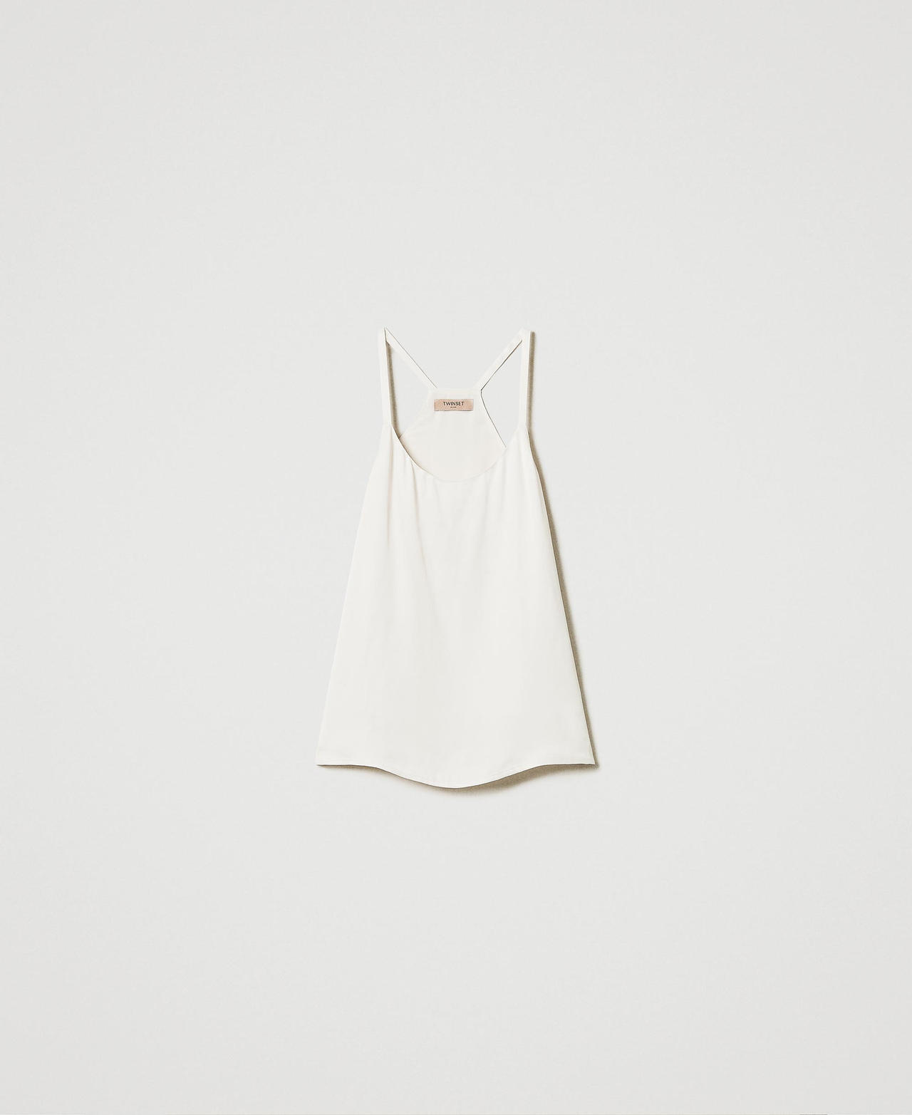 Scee by twin set Top in raso con spalline sottili Enormi risparmi