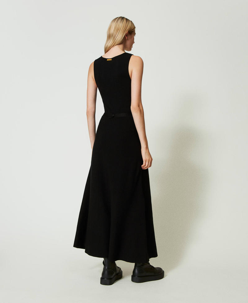 Scee by twin set Abito lungo in maglia con cintura Ritorno libero