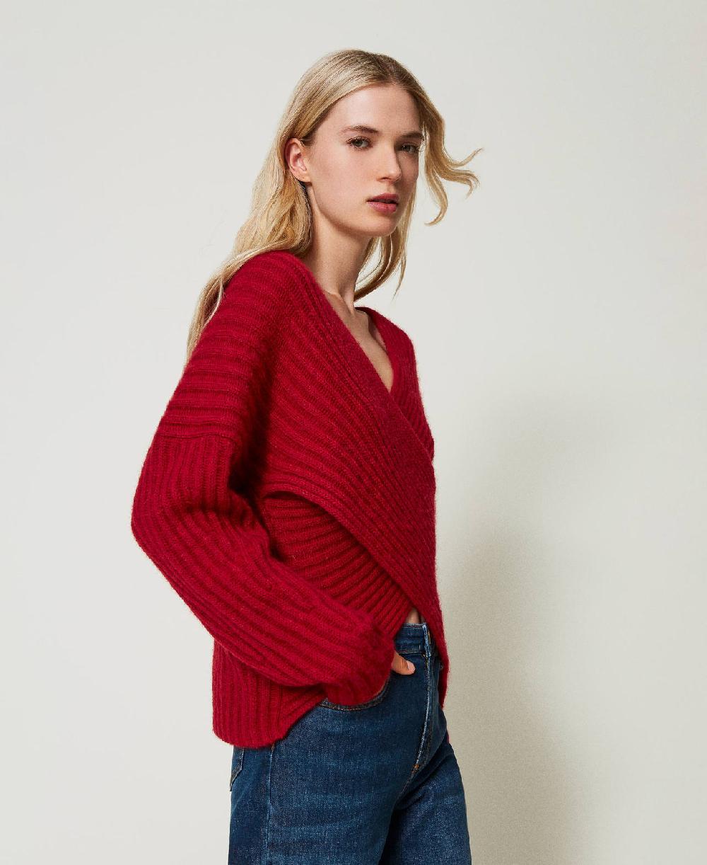 Scee by twin set Maglia doppio uso in misto mohair Rilascio limitato