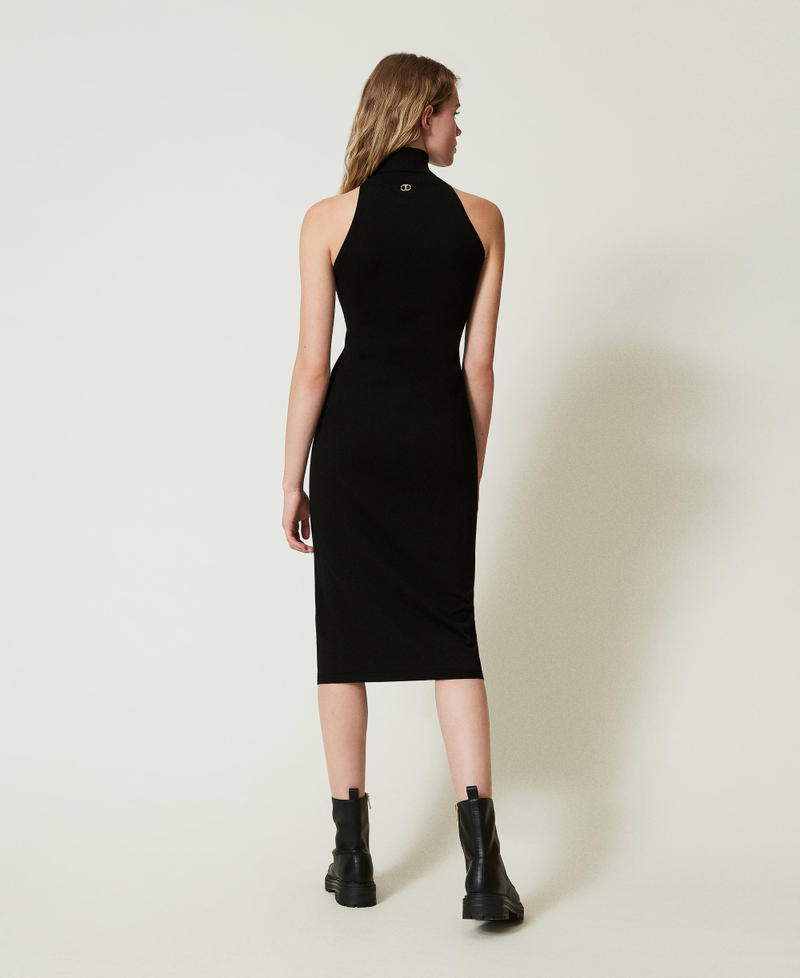 Scee by twin set Abito halter longuette in maglia Promozione temporanea