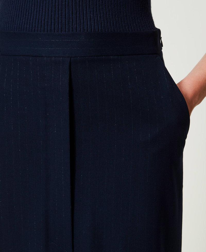 Scee by twin set Gonna longuette gessata lurex Fino al 60% di sconto