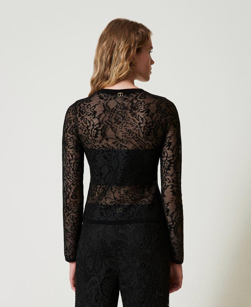 Scee by twin set Maglia jacquard effetto pizzo Only for today