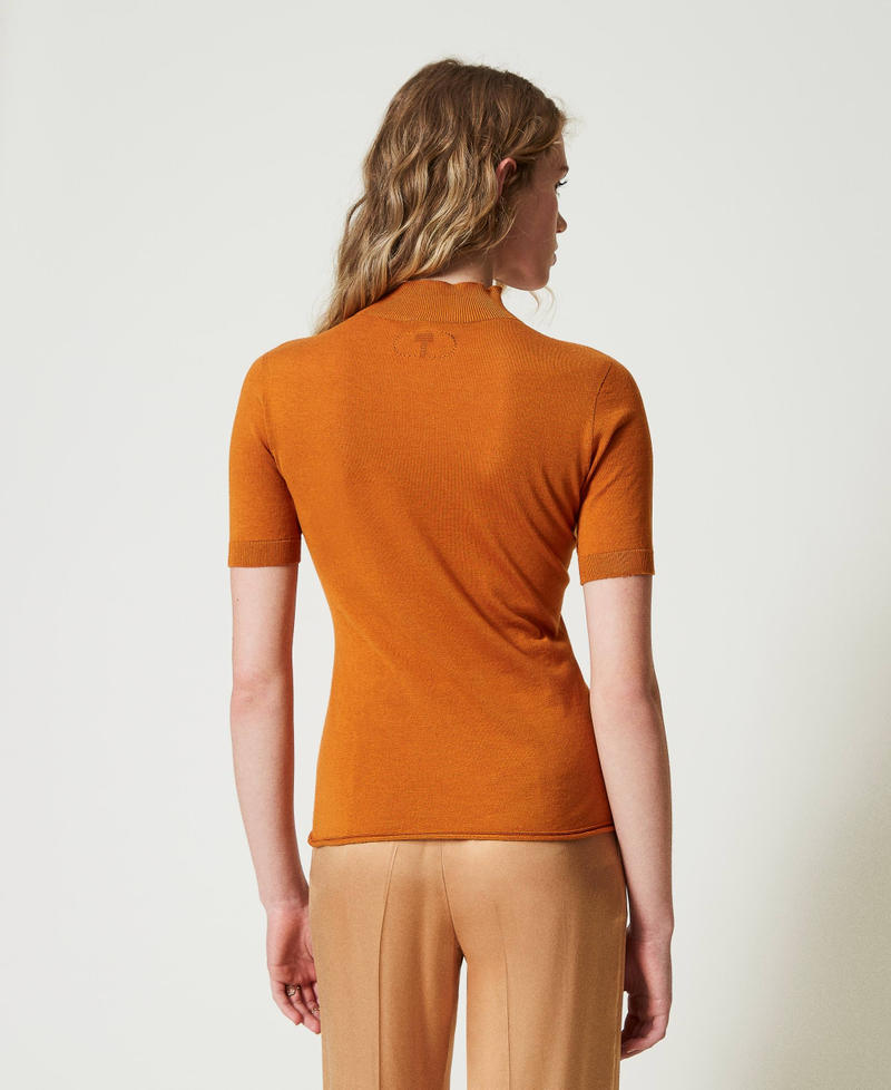 Scee by twin set Maglia lupetto in seta e cashmere Officina