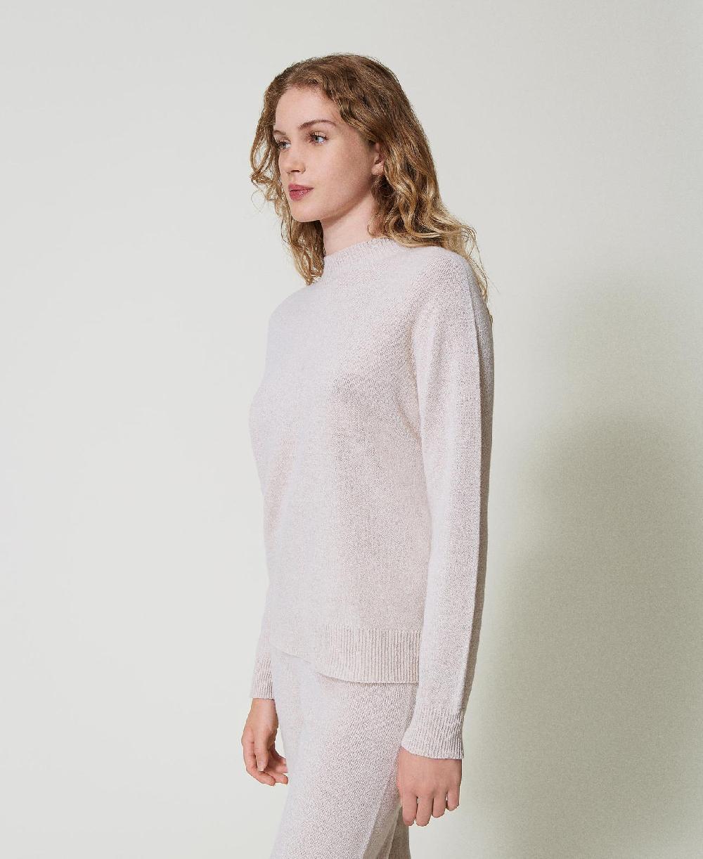 Scee by twin set Maglia in misto lana e lurex Promozione