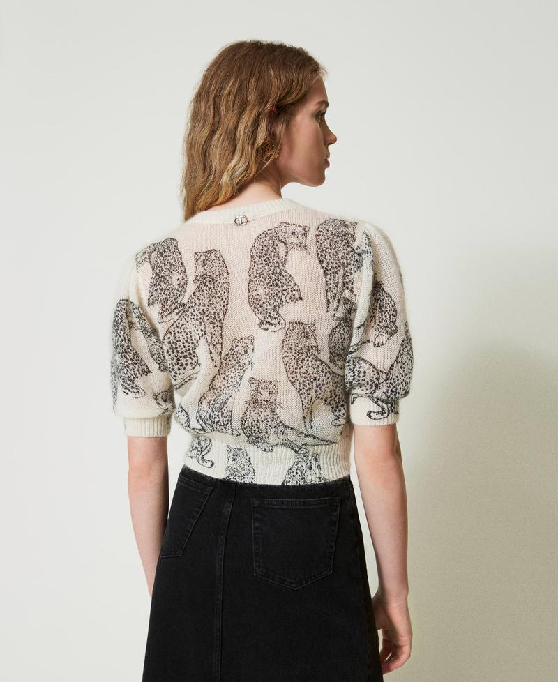 Scee by twin set Maglia cropped in misto lana e mohair Fino Al -60%