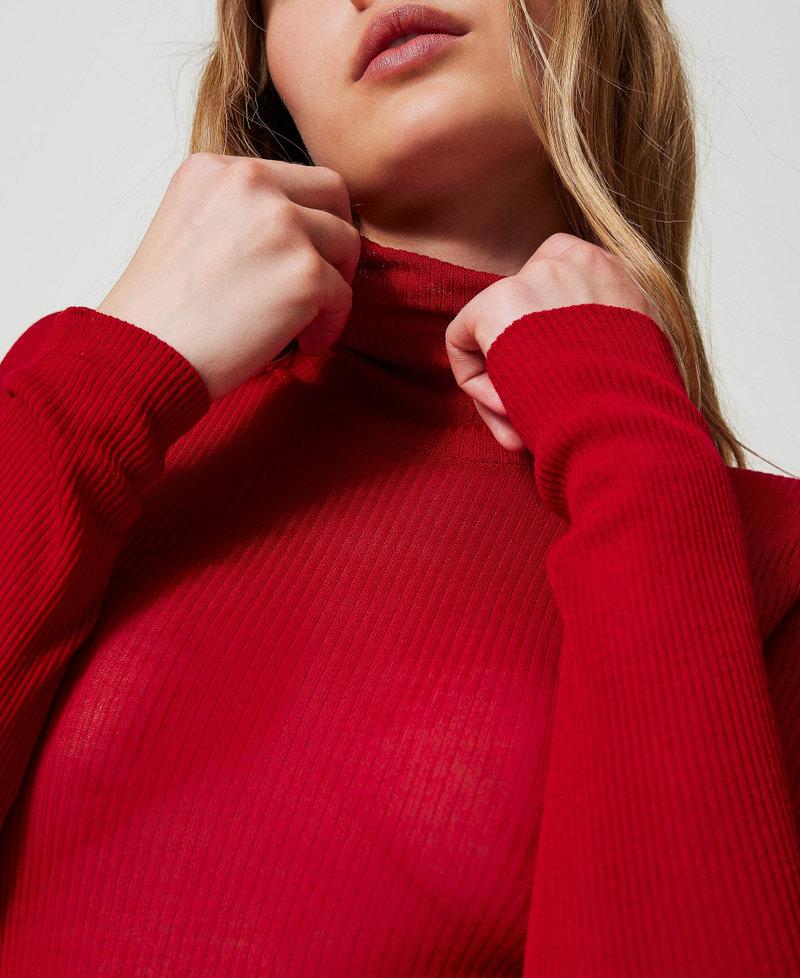Scee by twin set Maglia lupetto fitted in viscosa Moda