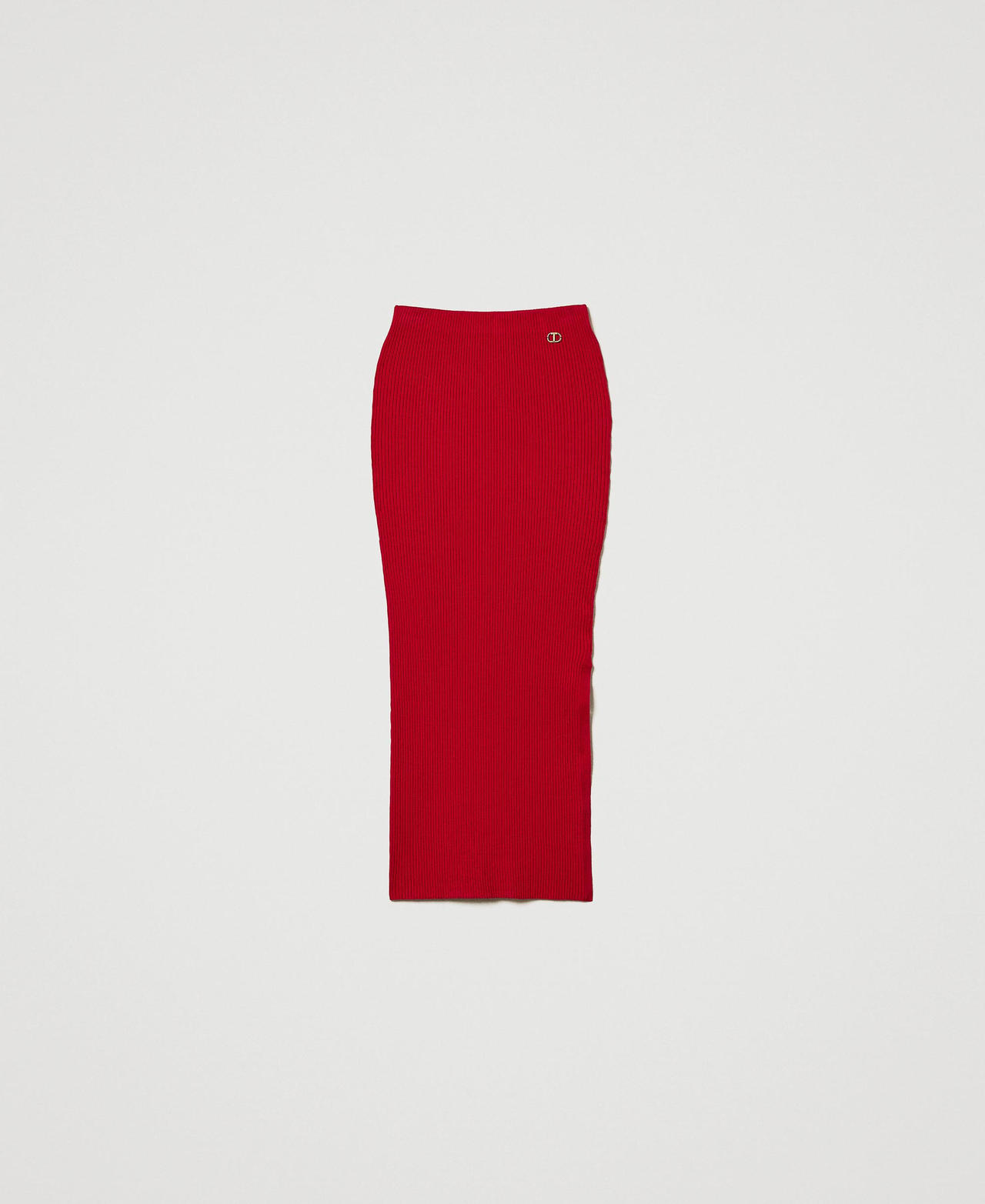 Scee by twin set Gonna longuette in maglia a costine Spedizione gratuita