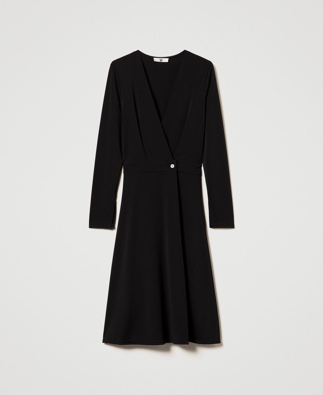 Scee by twin set Abito longuette in jersey crêpe Offerta speciale