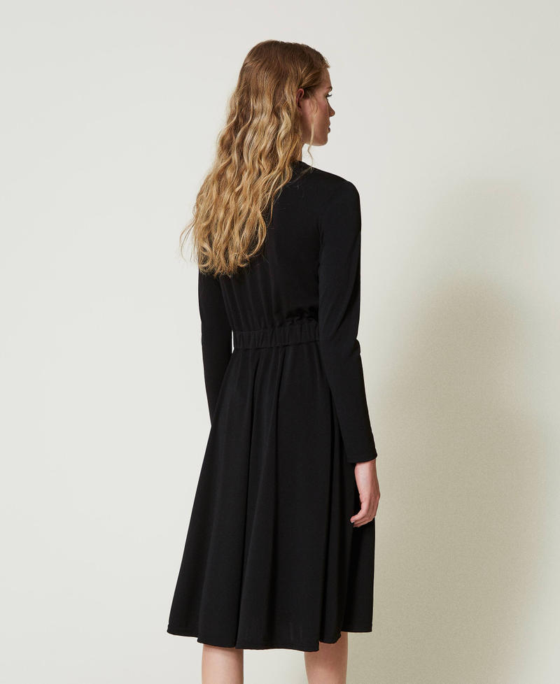 Scee by twin set Abito longuette in jersey crêpe Offerta speciale