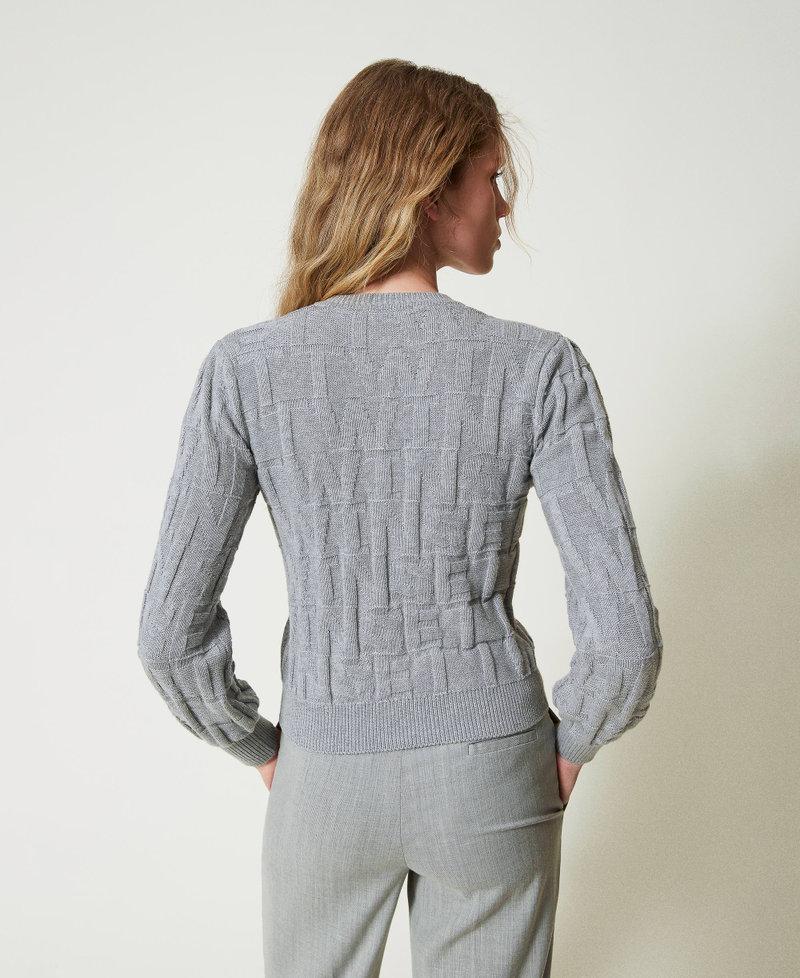 Scee by twin set Cardigan in cotone e cashmere con logo Offerta esclusiva