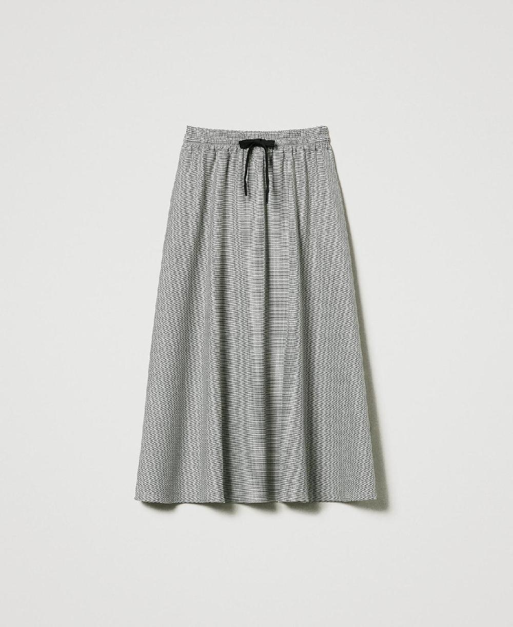 Scee by twin set Gonna longuette in pied de poule