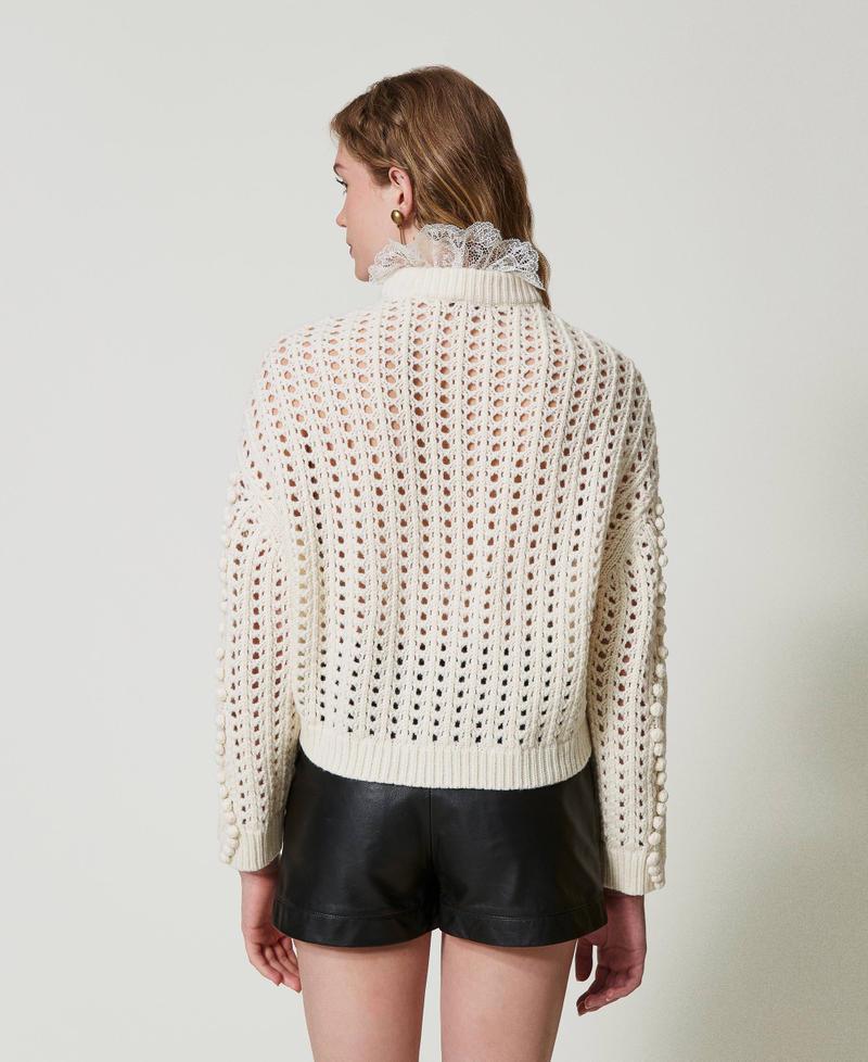 Scee by twin set Maglia in misto lana con mix di punti Offerte giornaliere