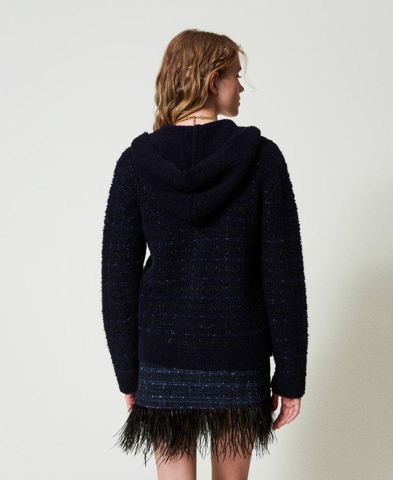 Scee by twin set Giacca in maglia jacquard check Ritorno libero