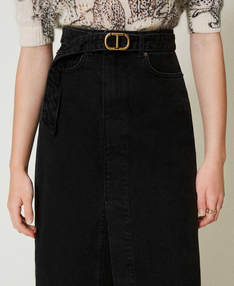 Scee by twin set Gonna in jeans con cintura Enormi sconti