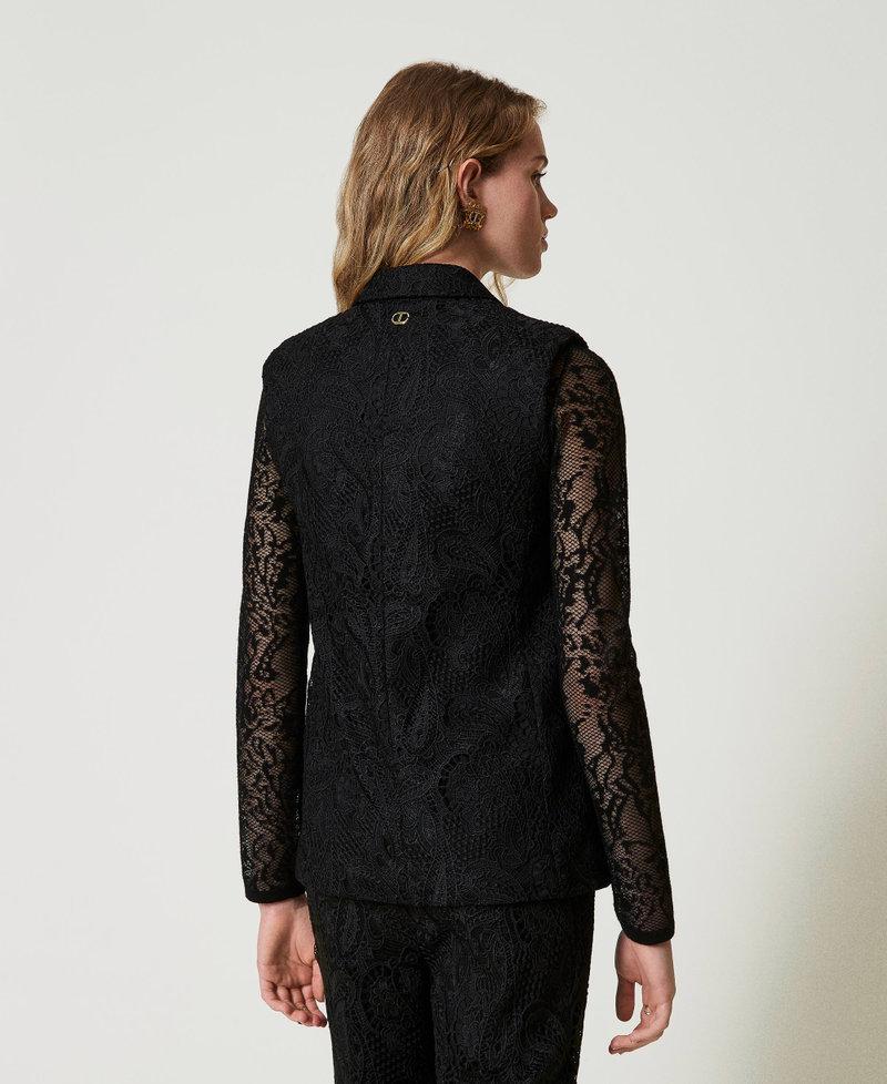 Scee by twin set Gilet doppiopetto in pizzo macramè 50% di sconto per tempo limitato
