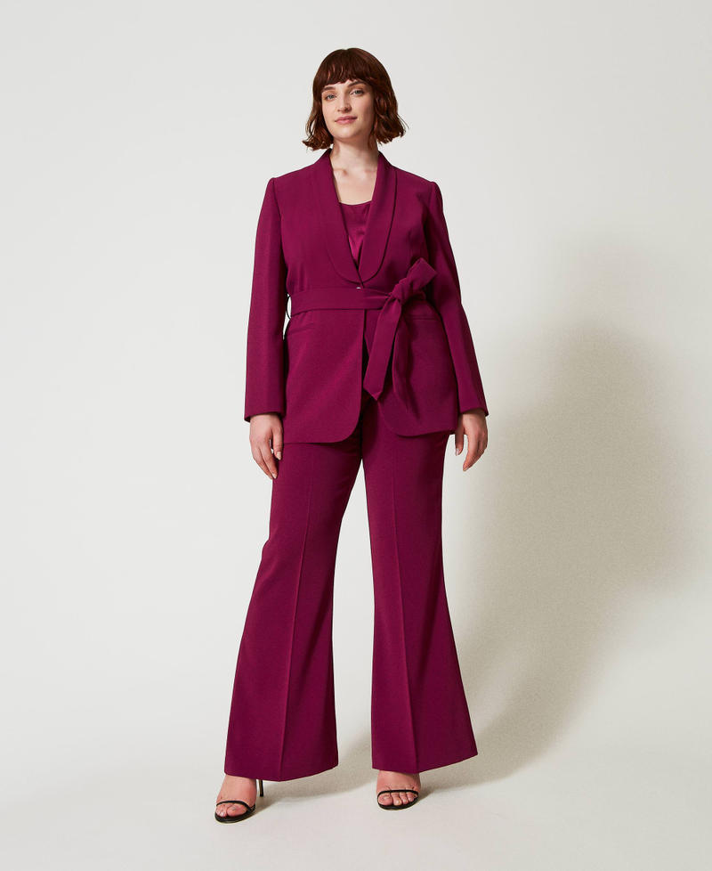Scee by twin set Pantaloni flare con catena Oval T Qualità