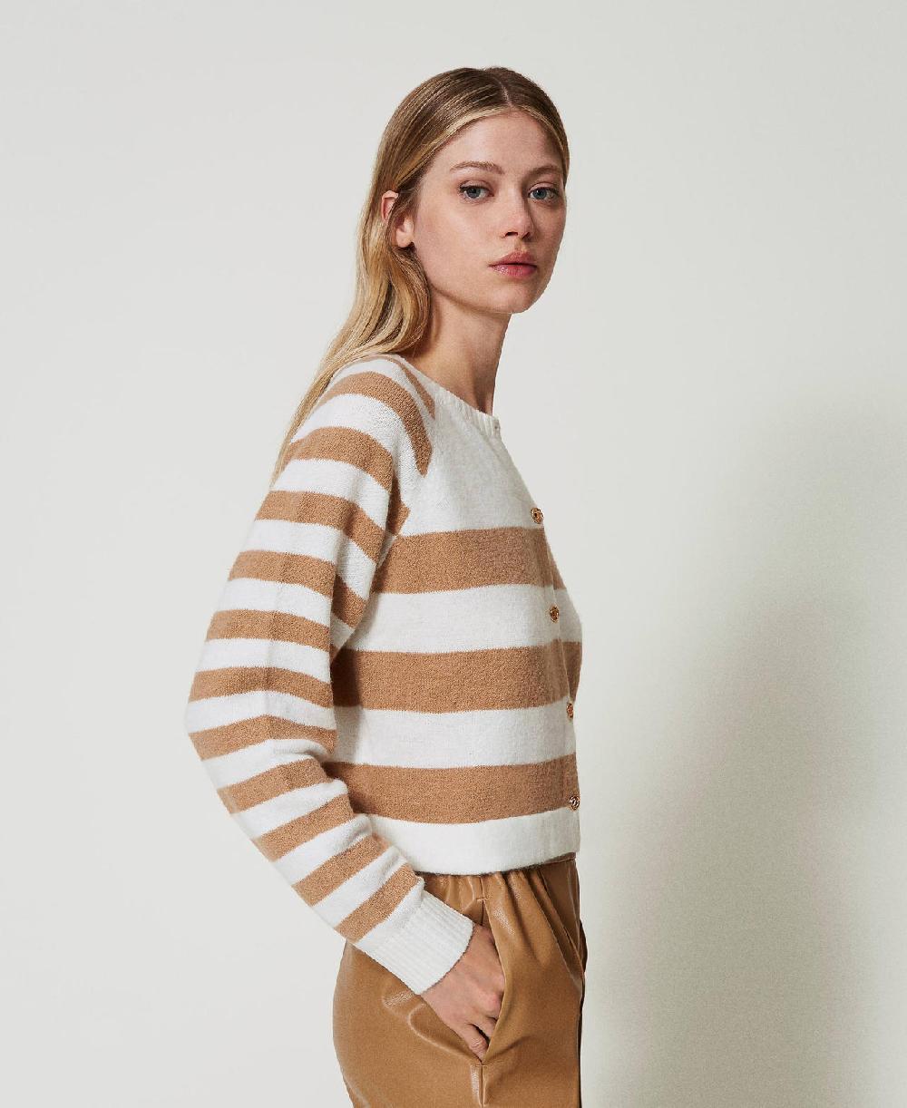 Scee by twin set Cardigan a righe bicolore Pezzi Unici