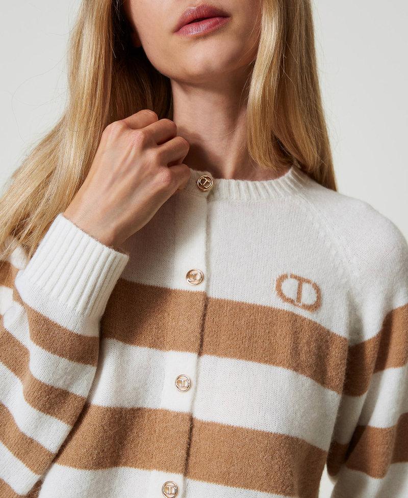 Scee by twin set Cardigan a righe bicolore Pezzi Unici