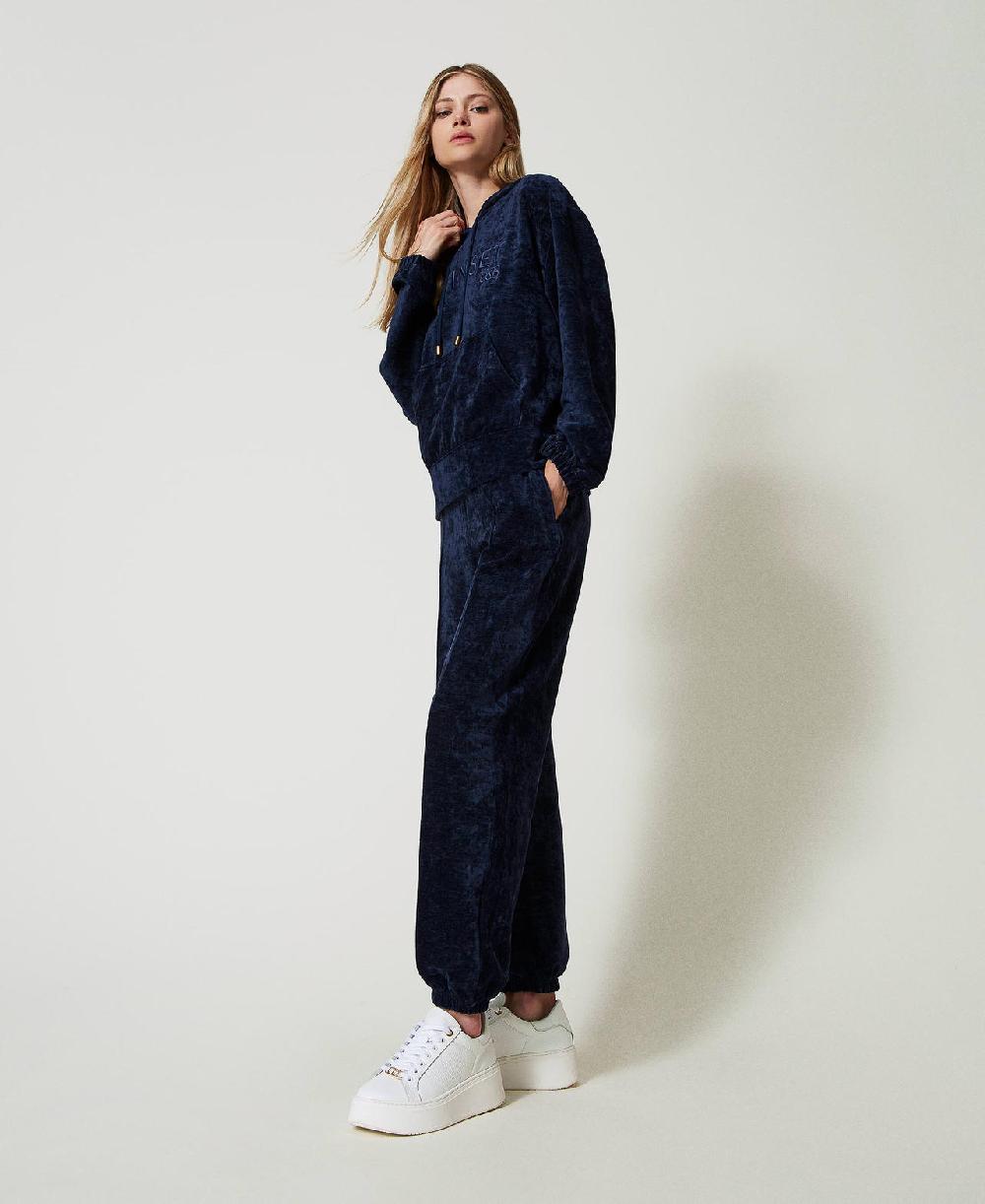 Scee by twin set Pantaloni joggers in velluto Soddisfazione Garantita