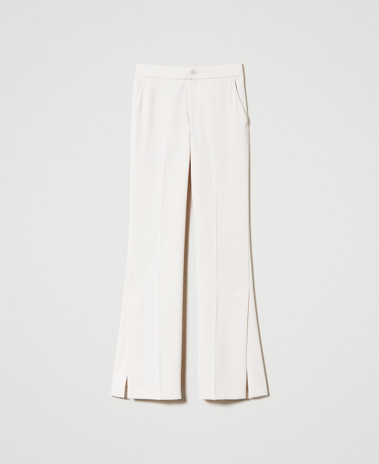 Scee by twin set Pantaloni straight leg con spacchi Novità