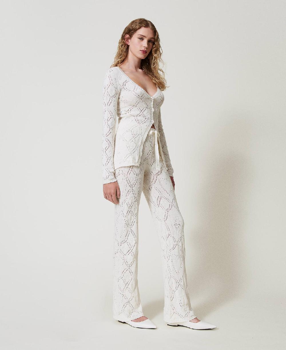 Scee by twin set Pantaloni seamless in filato Treeblend In Vendita