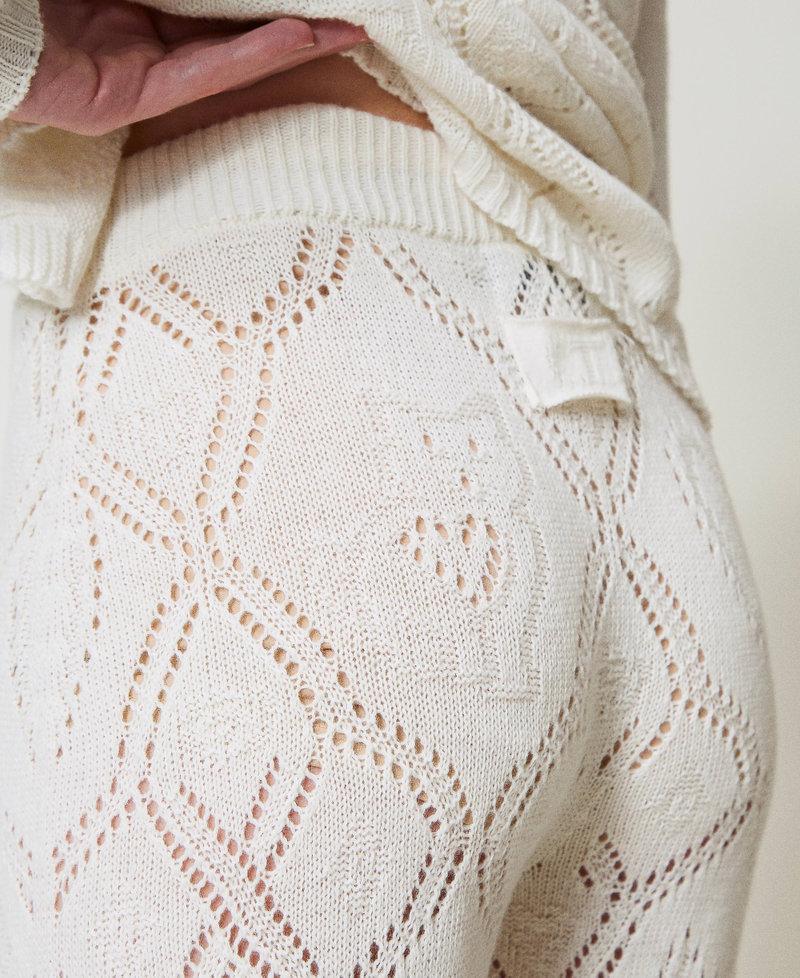 Scee by twin set Pantaloni seamless in filato Treeblend In Vendita