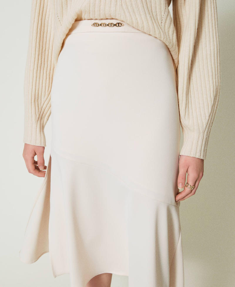Scee by twin set Gonna longuette con catena Oval T Vendita Calda
