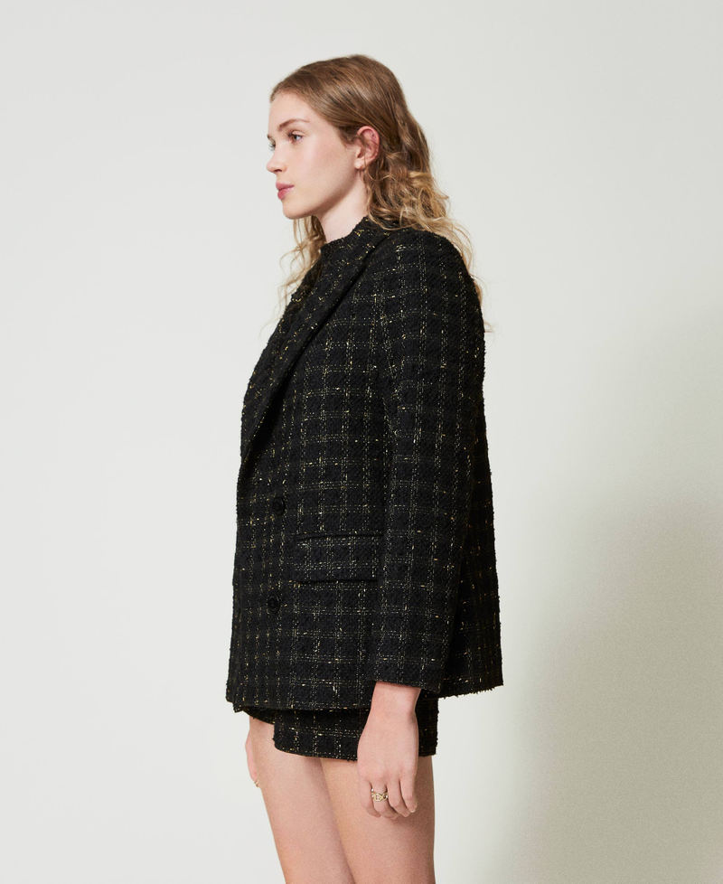 Scee by twin set Giacca blazer bouclé a disegno check I Più Venduti