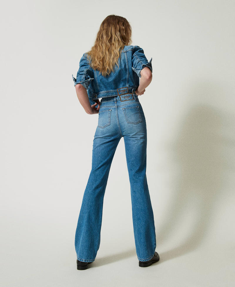 Scee by twin set Pantaloni Jeans flare cinque tasche Vendite stagionali