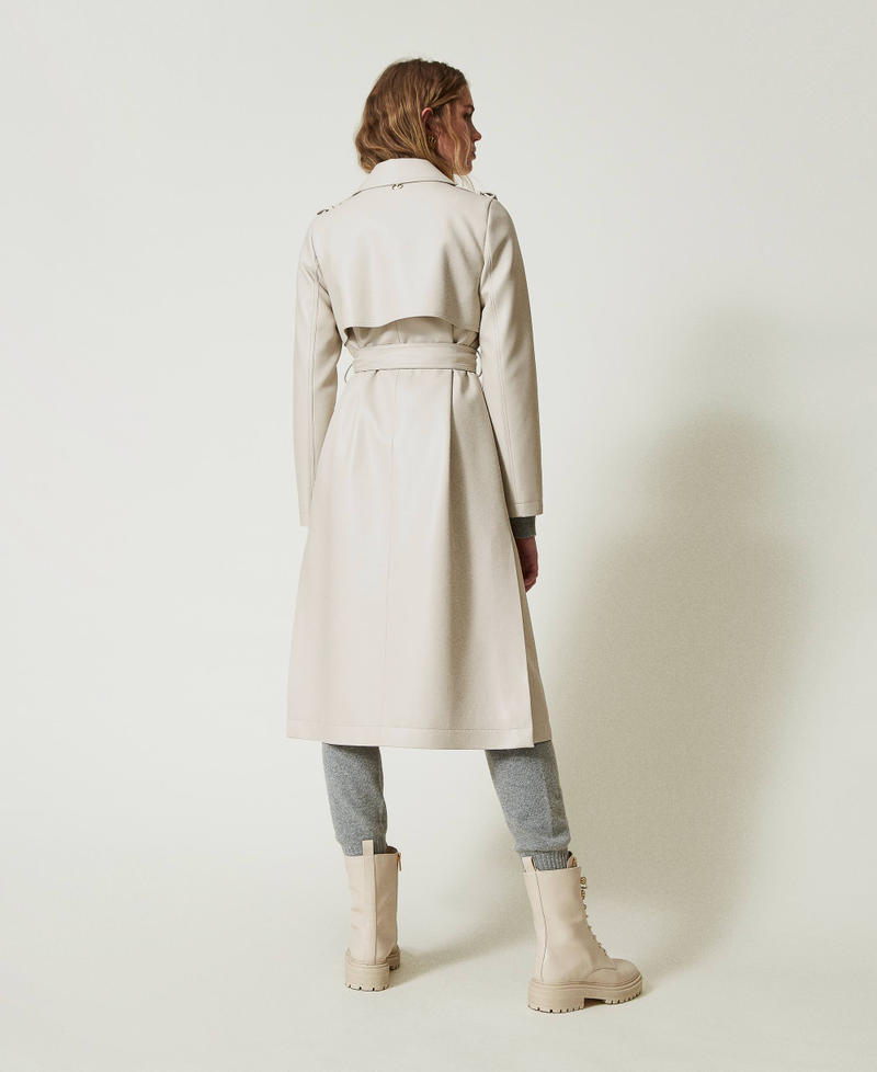 Scee by twin set Trench lungo spalmato con cintura Cyber Monday