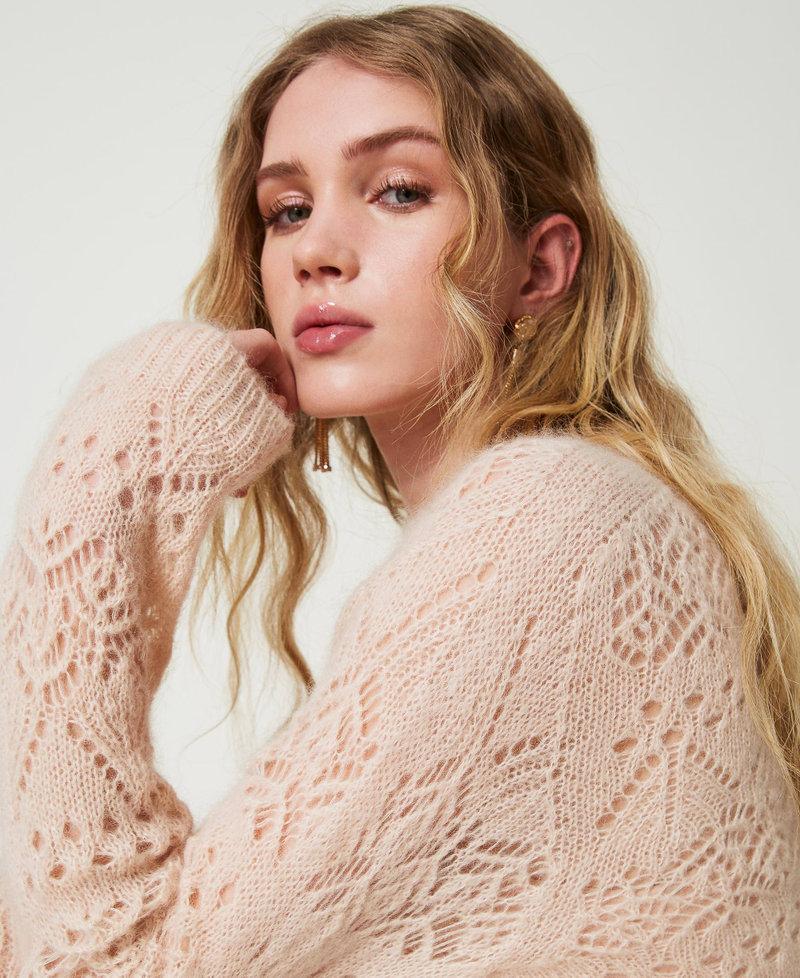 Scee by twin set Maglia in misto mohair mix di punti Offerte giornaliere