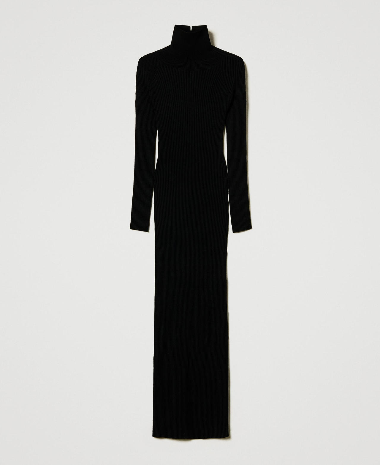 Scee by twin set Abito lungo in maglia con oblò Super Saving Price
