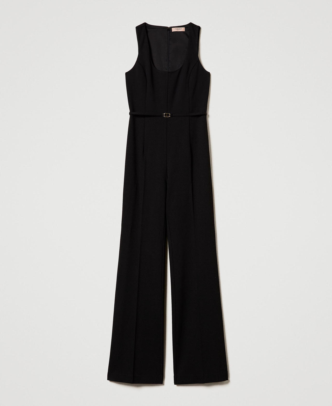 Scee by twin set Tuta flare con cinturino Oval T Offerta settimanale