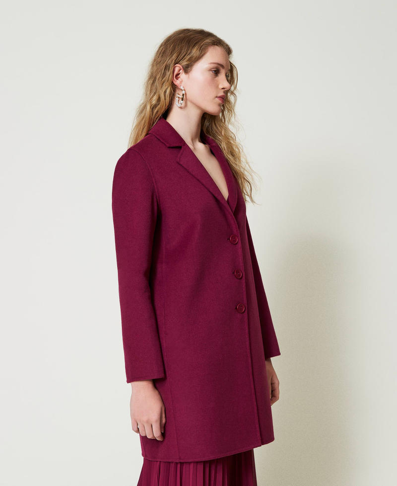 Scee by twin set Cappotto in panno double misto lana Rilascio limitato