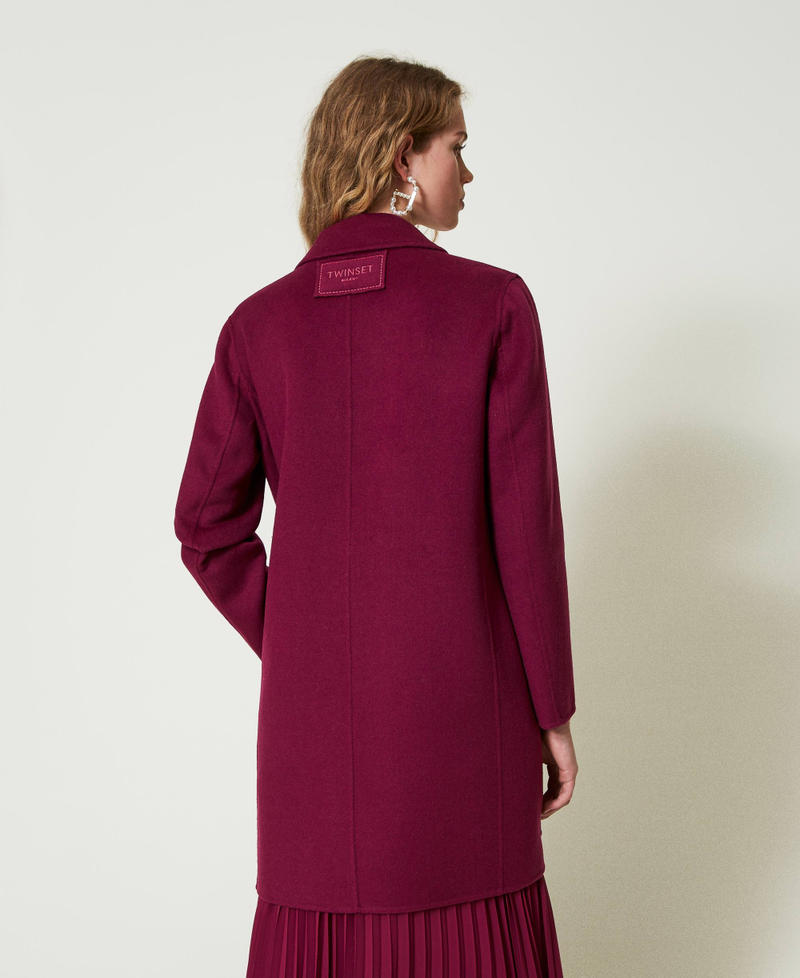 Scee by twin set Cappotto in panno double misto lana Rilascio limitato