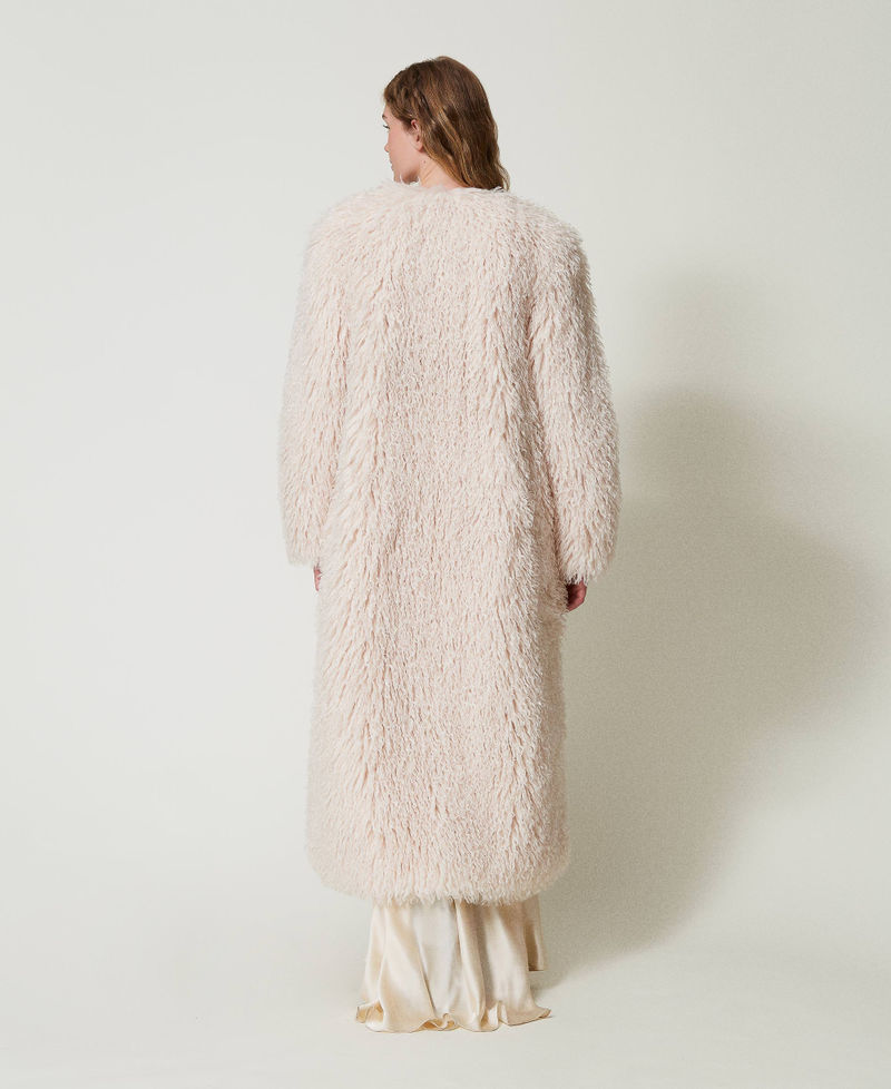 Scee by twin set Cappotto lungo in faux fur Trasporto libero internazionale