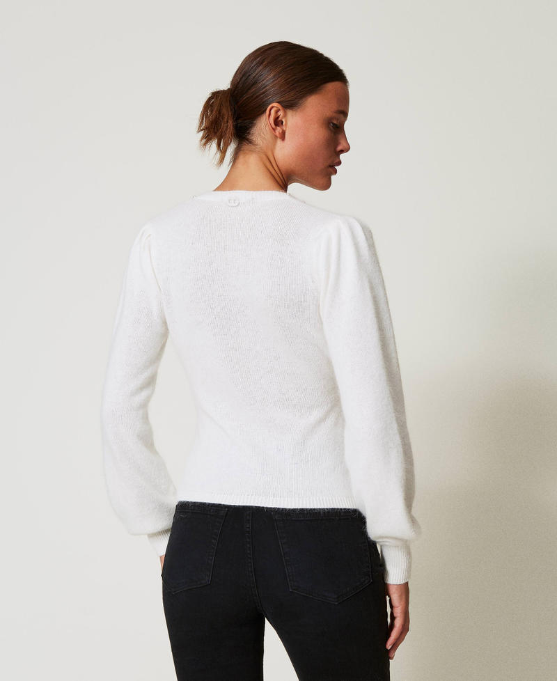 Scee by twin set Maglia in misto angora con perle Limitato a 3 giorni