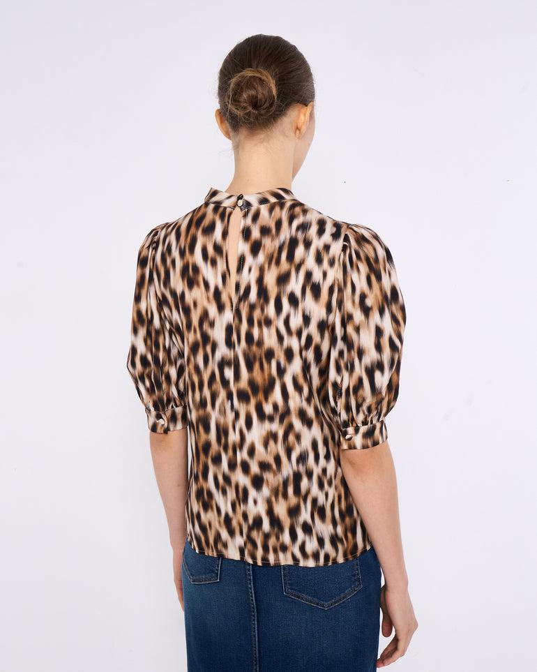 ﻿Silvian Heach Blusa leopardata Consegna Veloce
