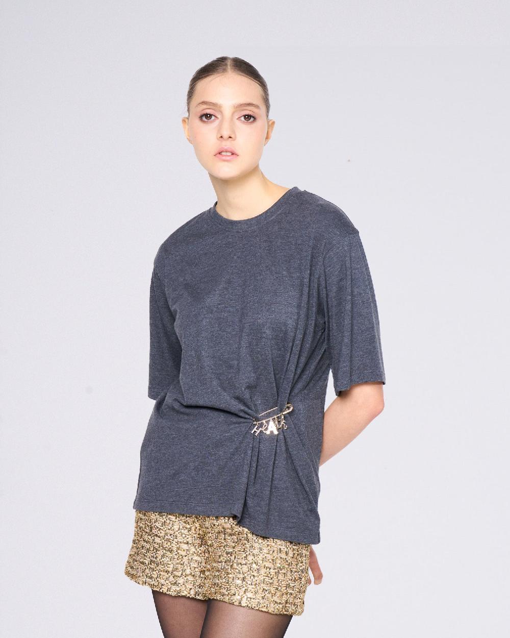 Silvian Heach T-shirt con spilla Fino Al -60%