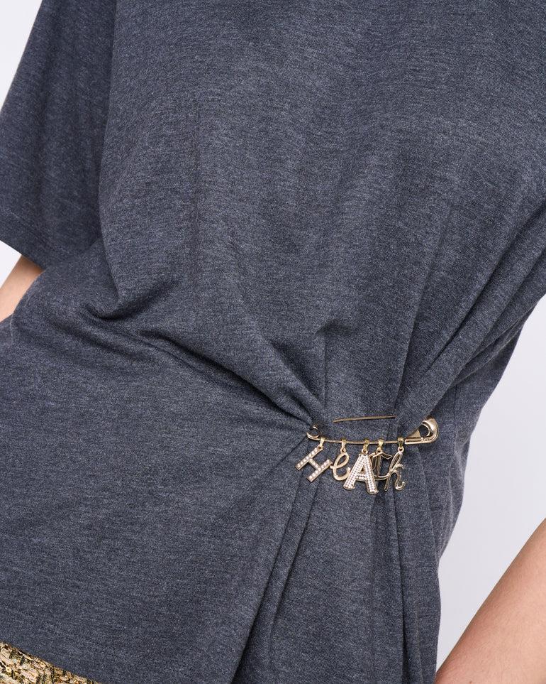 Silvian Heach T-shirt con spilla Fino Al -60%