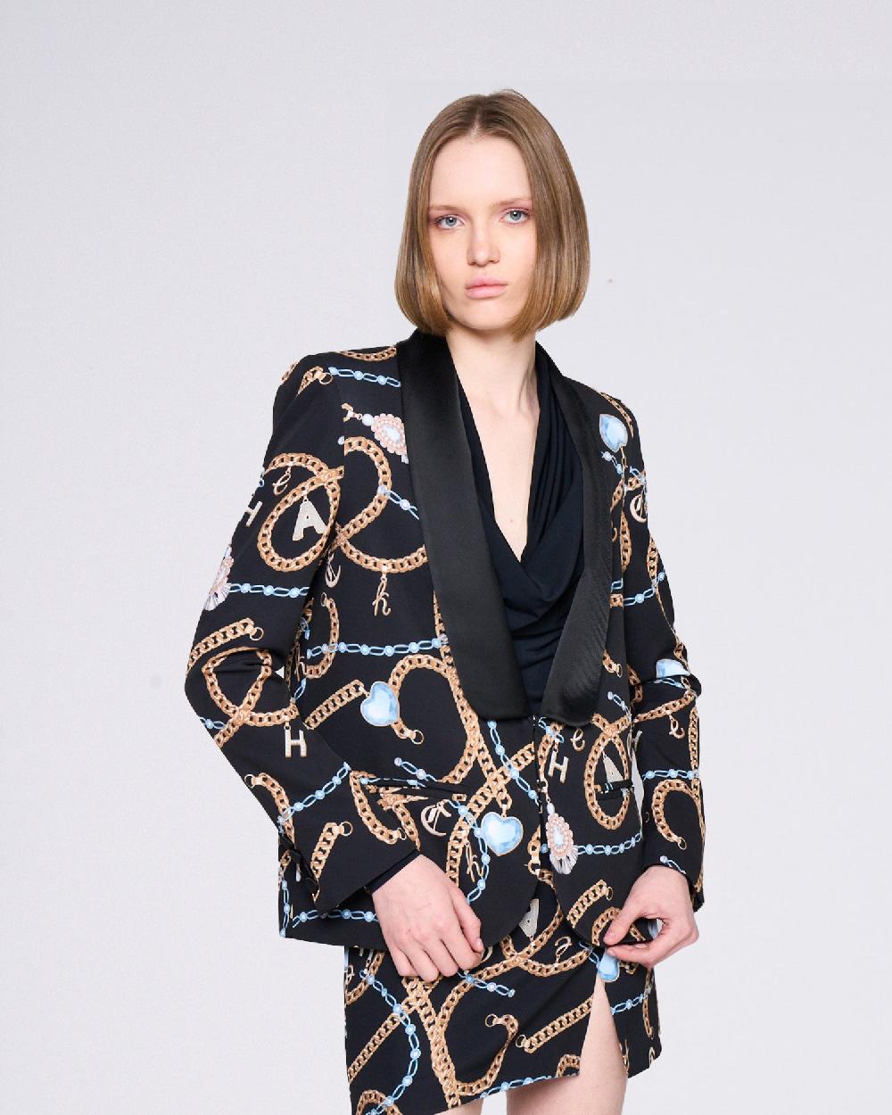 Silvian Heach Blazer monopetto a fantasia Sconto