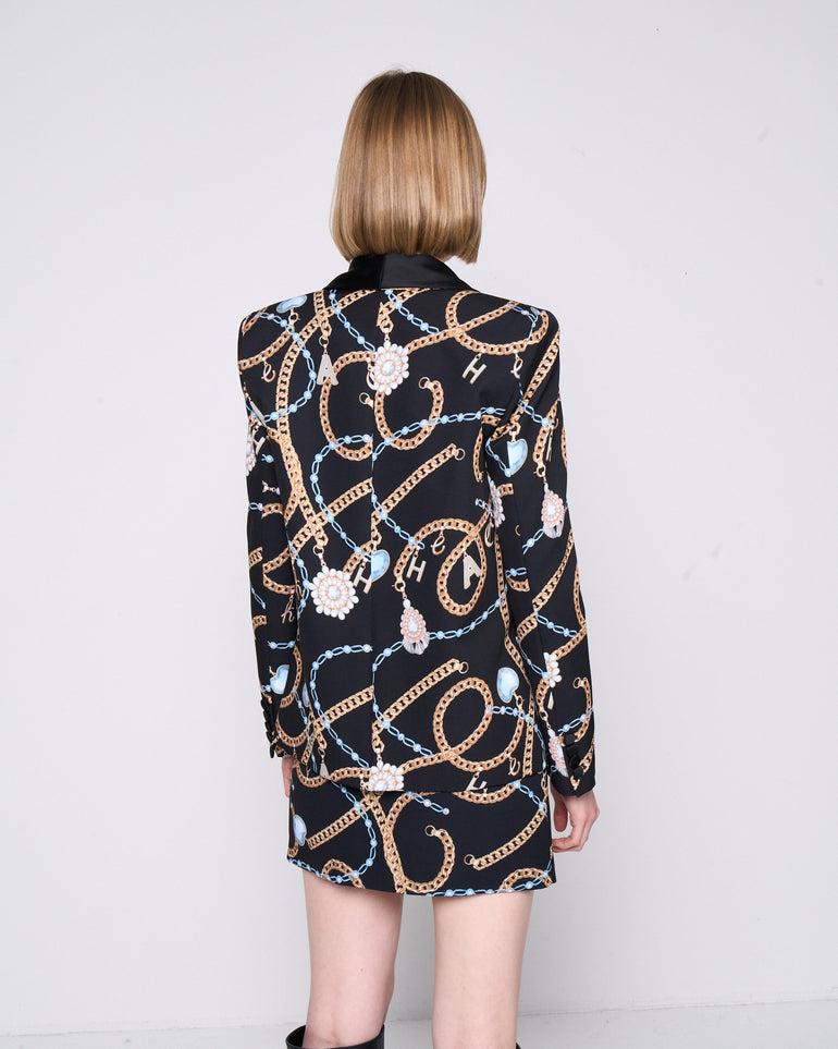 Silvian Heach Blazer monopetto a fantasia Sconto