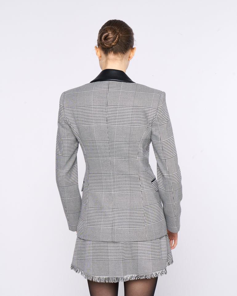 Silvian Heach Blazer avvitato a quadri Offerta