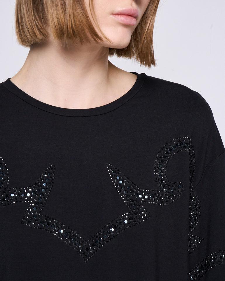 Silvian Heach T-shirt con strass 2025