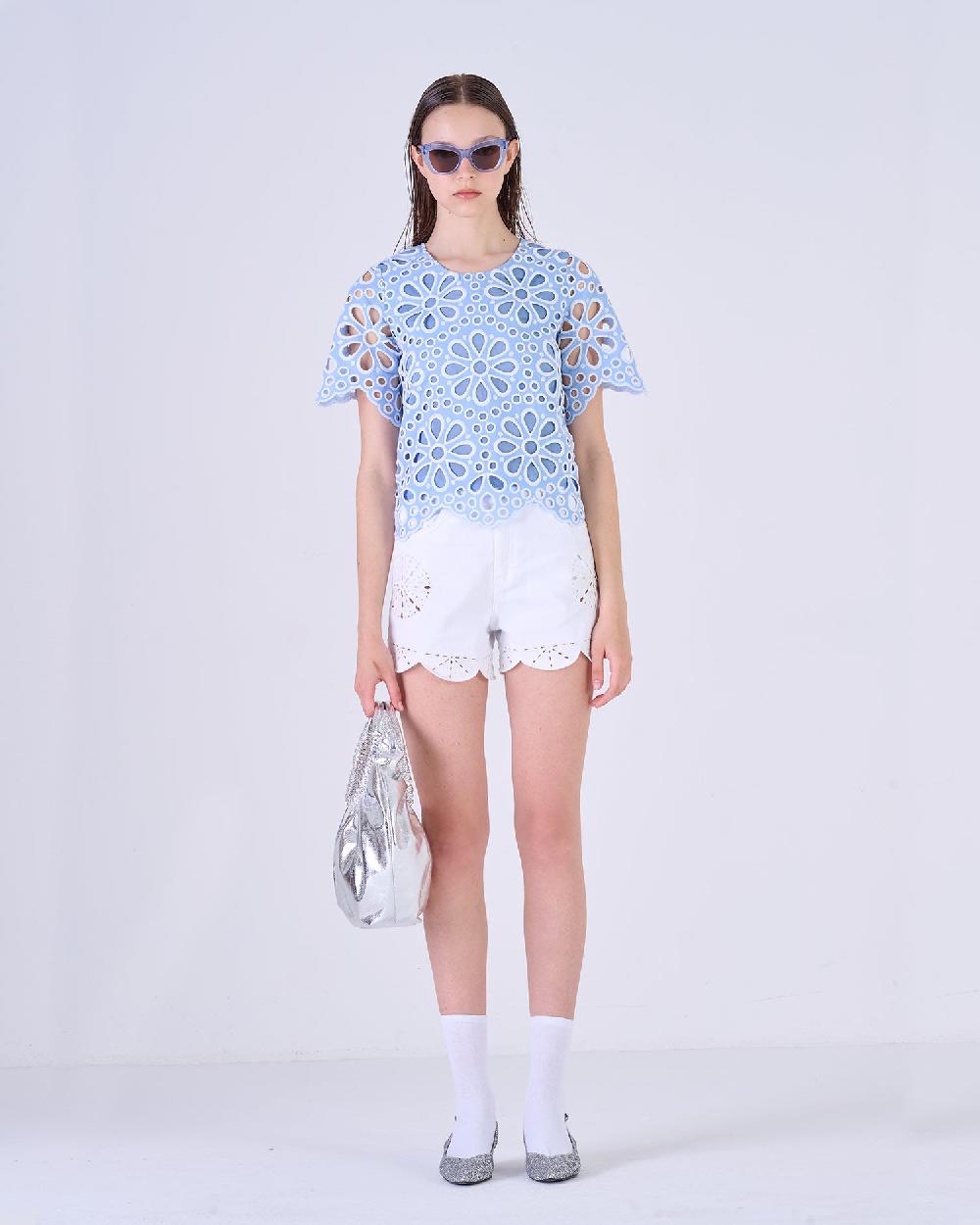 Silvian Heach Blusa traforata a fiori Soddisfazione Garantita