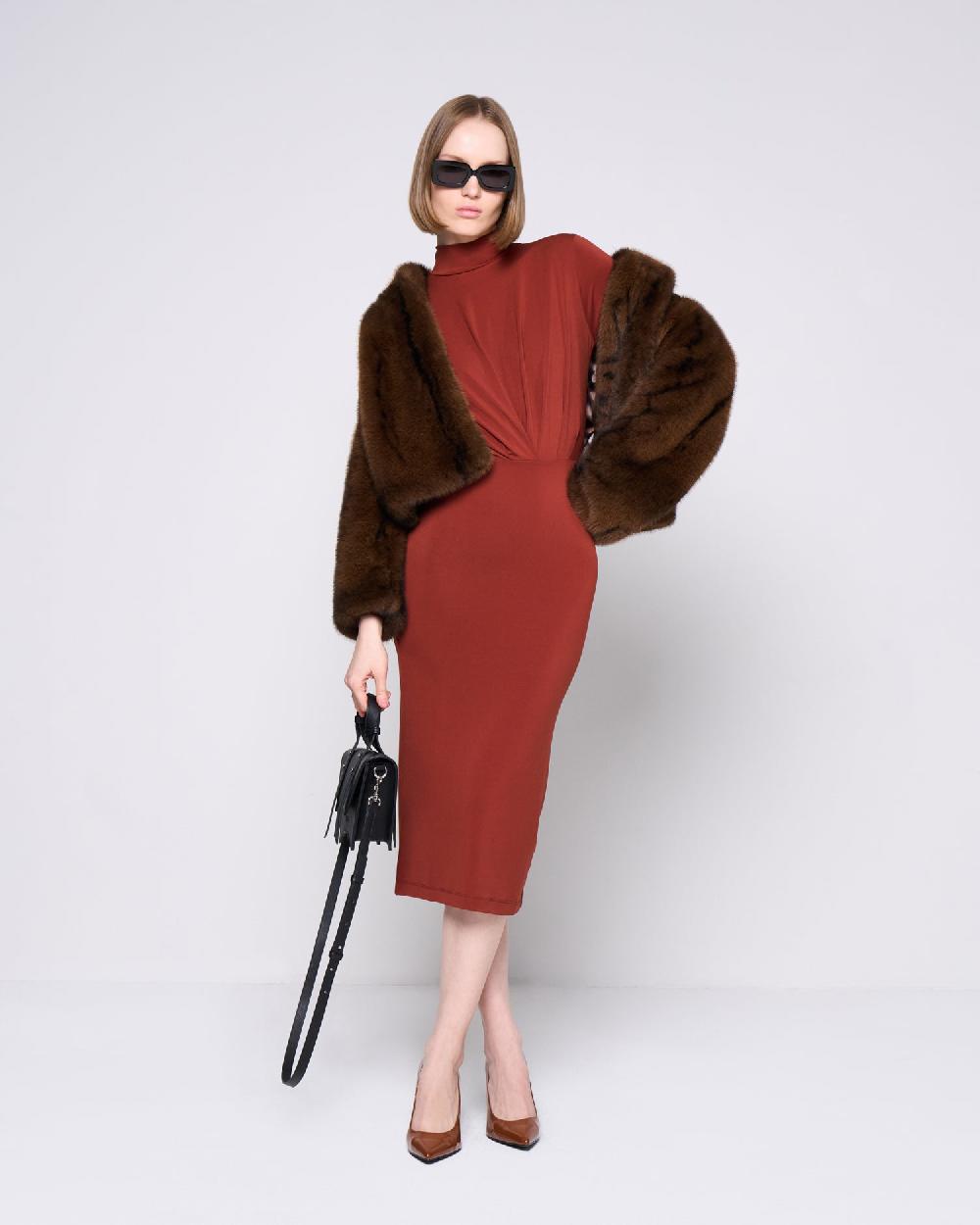 Silvian Heach Abito midi con drappeggio Pezzi Unici