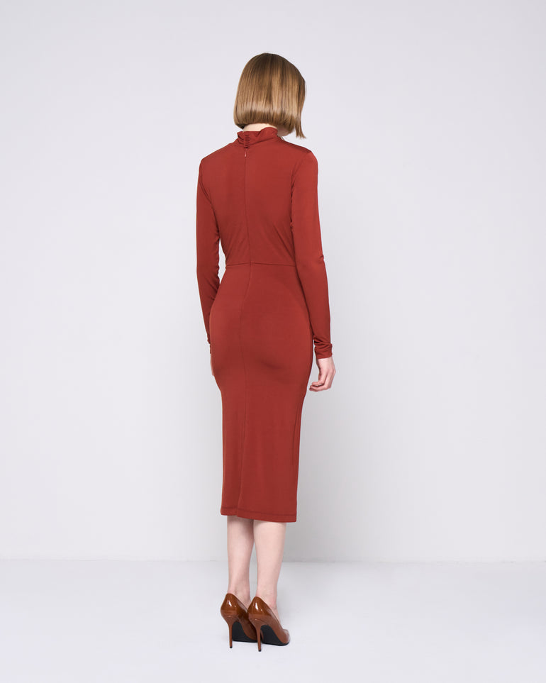 Silvian Heach Abito midi con drappeggio Pezzi Unici